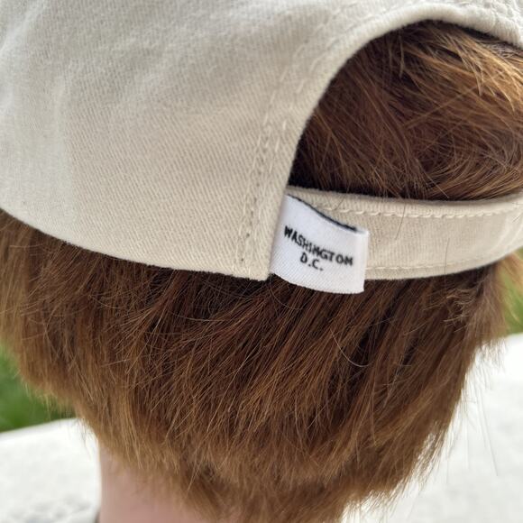 NASM National Air And Space Museum Hat Cap Adjustable White American Star W Pins - Picture 5 of 6